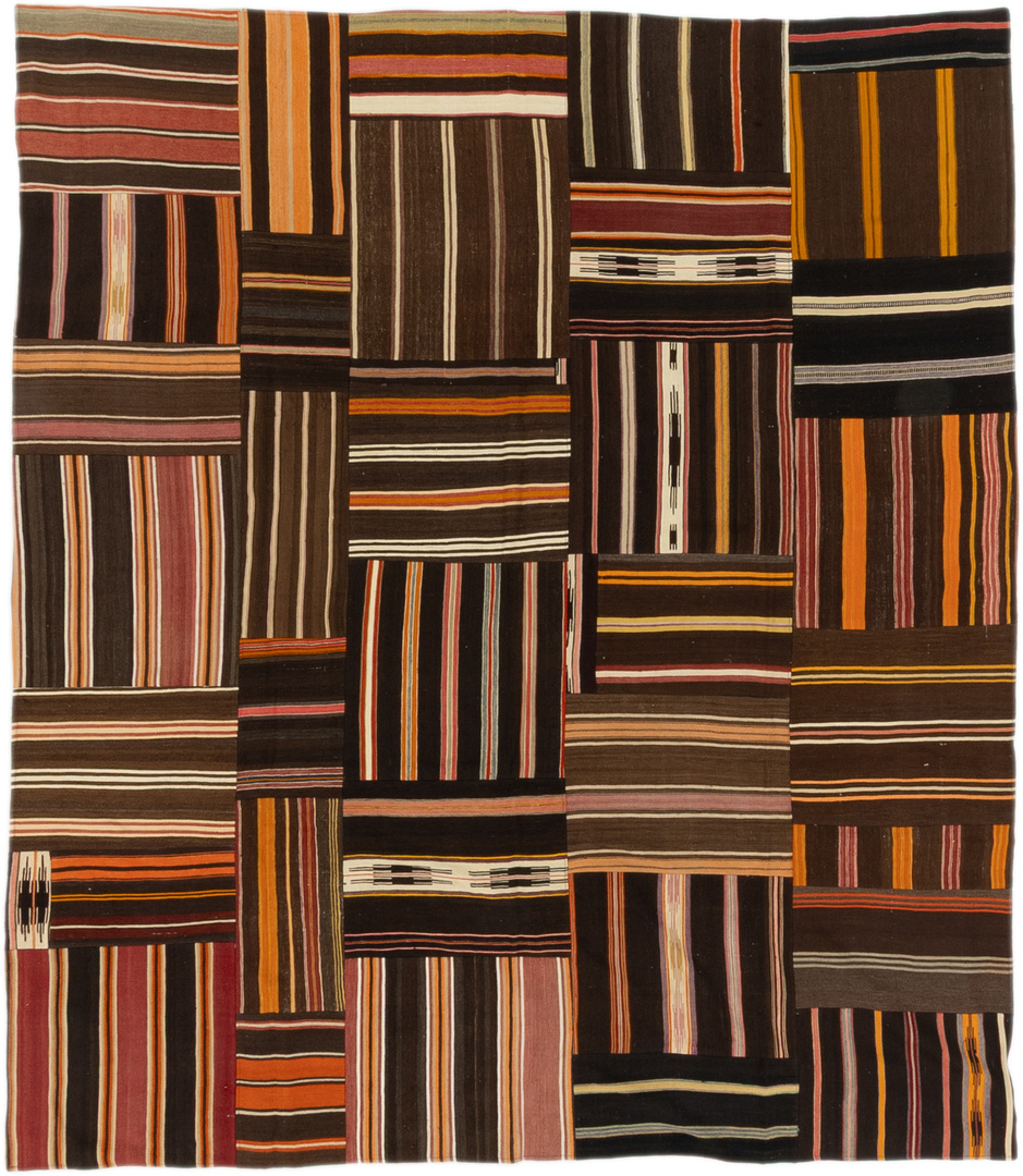 Vintage Teppiche - Patchwork Kelim 267 x 306 cm