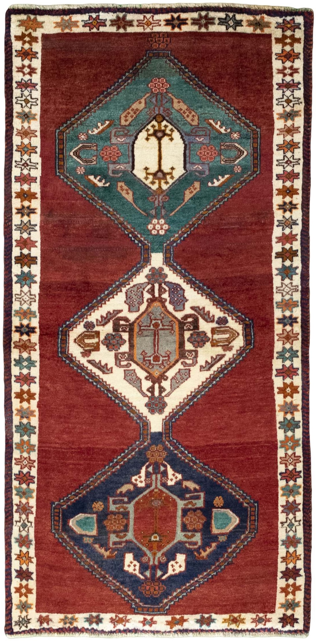 Teppich Läufer Grün - Shiraz 85 x 172 cm