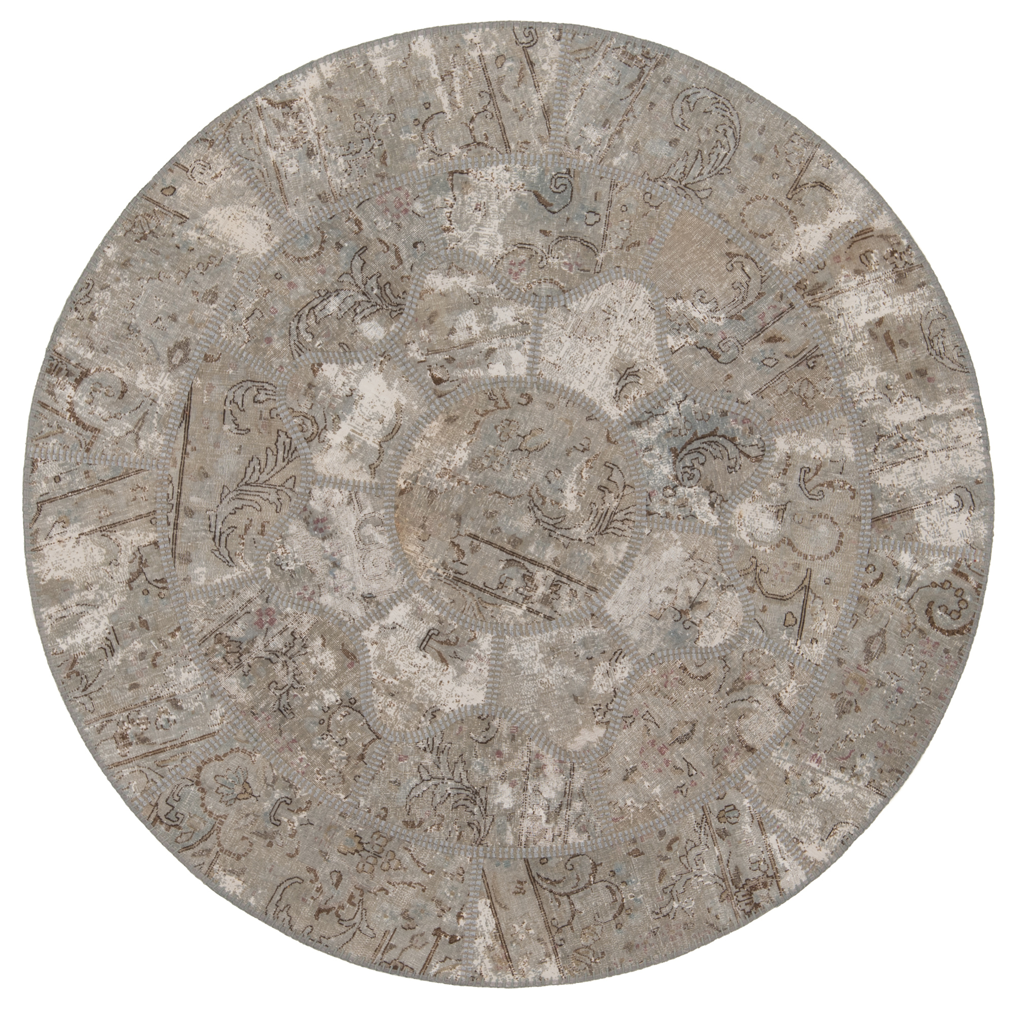 Teppich 140x140 - Patchwork original 150 x 150 cm