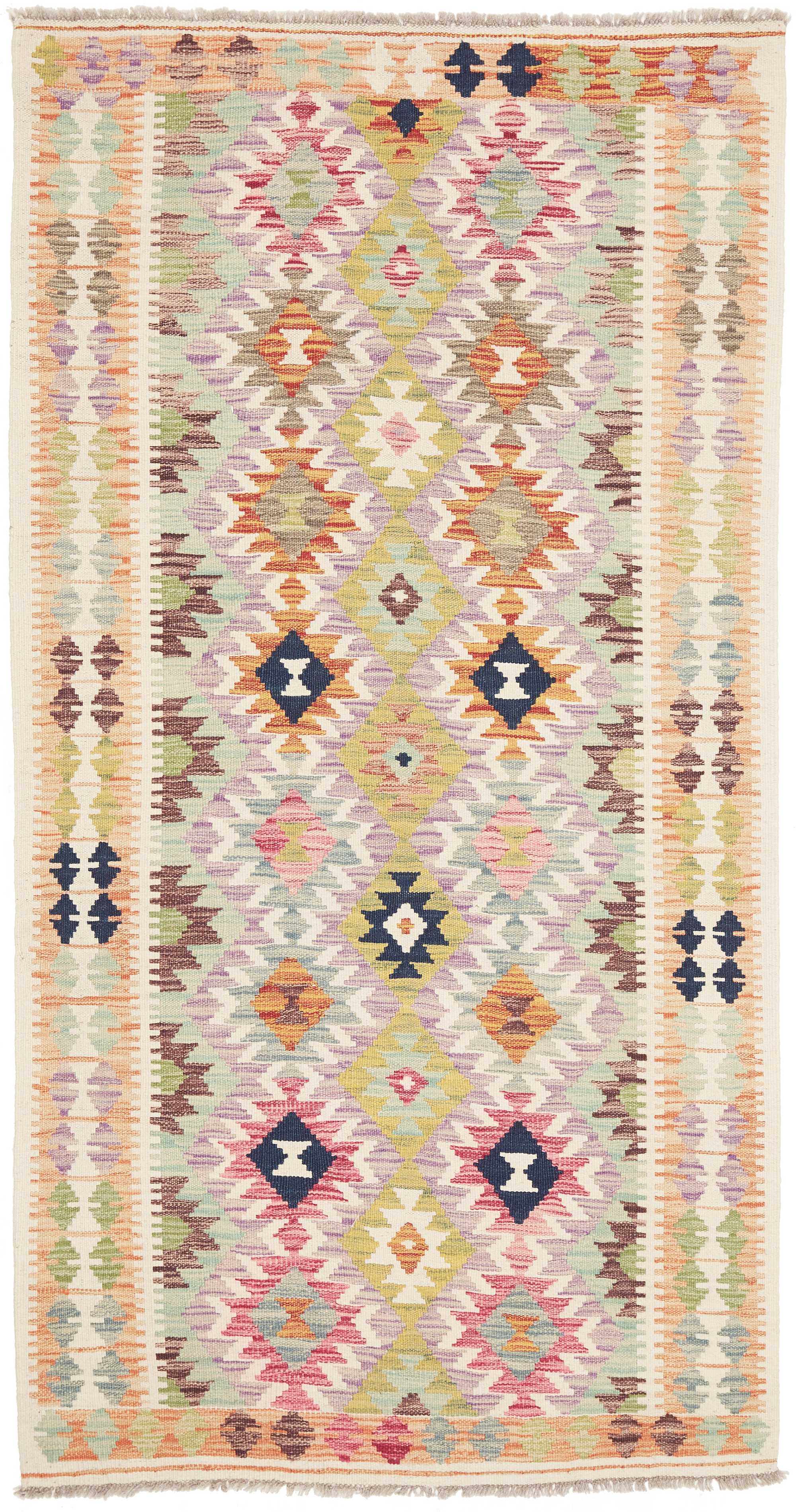 Kelim Teppiche Schwarz - Kelim 105 x 197 cm