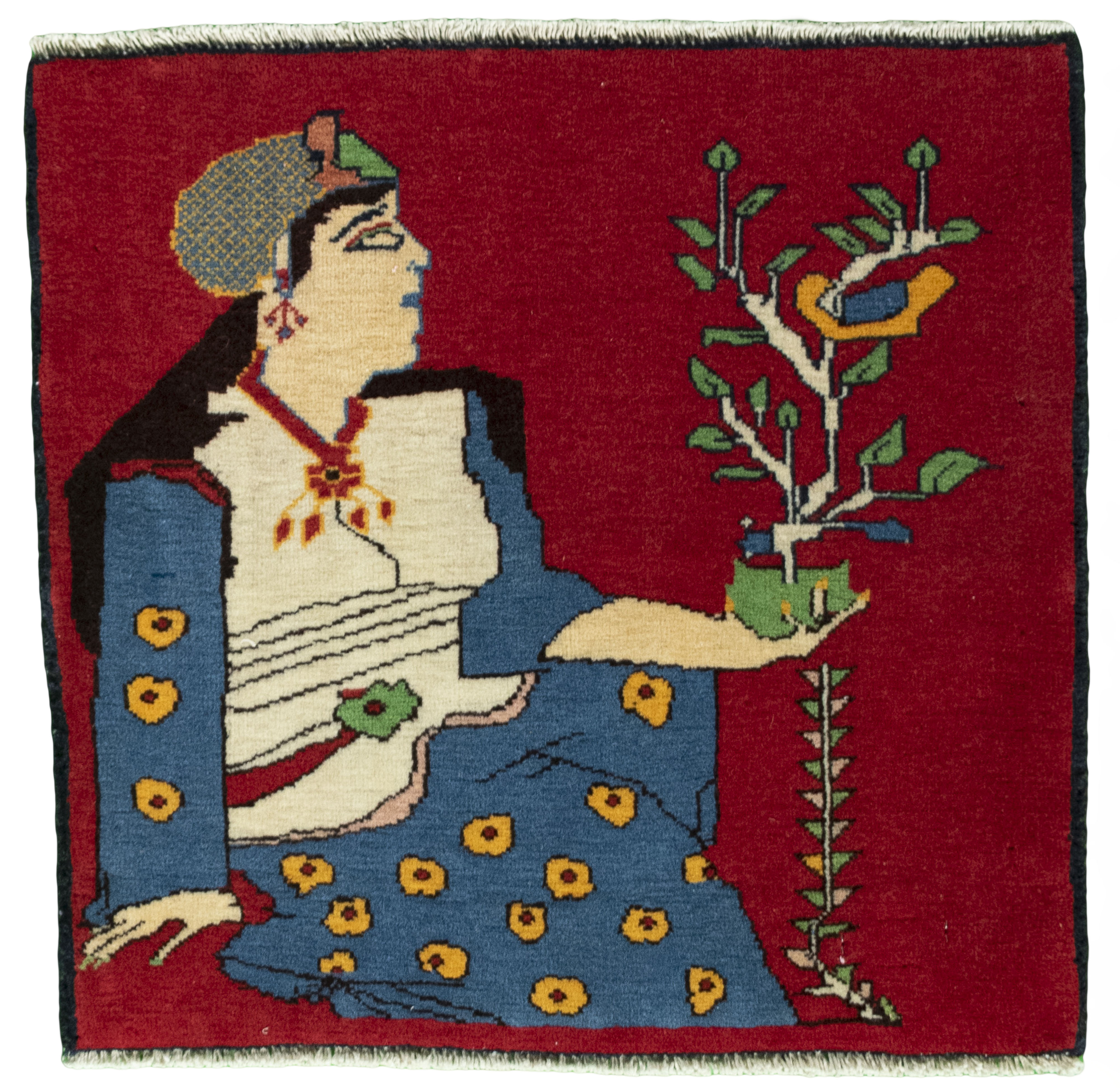 Wool rugs - Gabbeh 57 x 56 cm