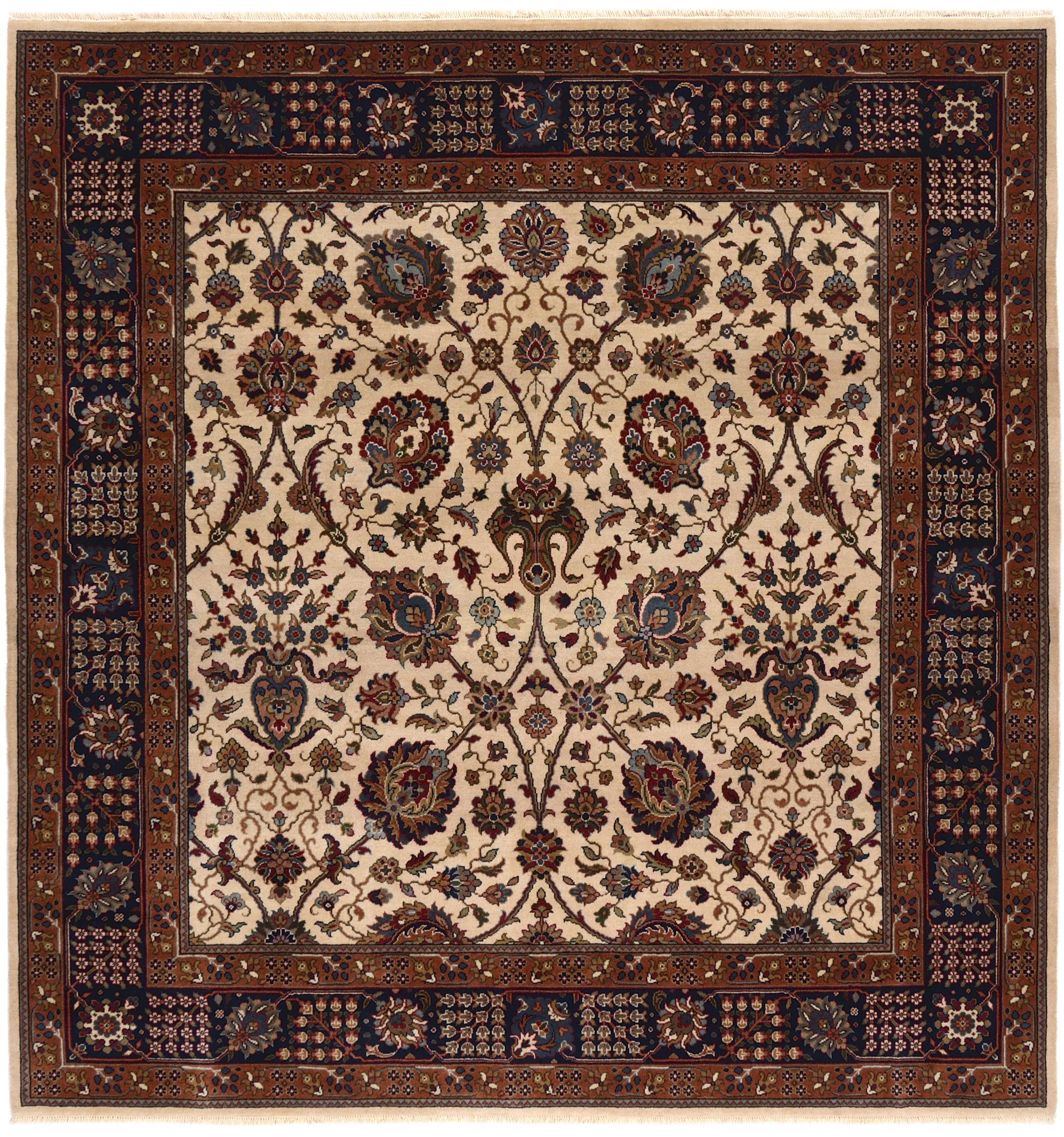 Neliön muotoiset matot - Tabriz 183 x 190 cm