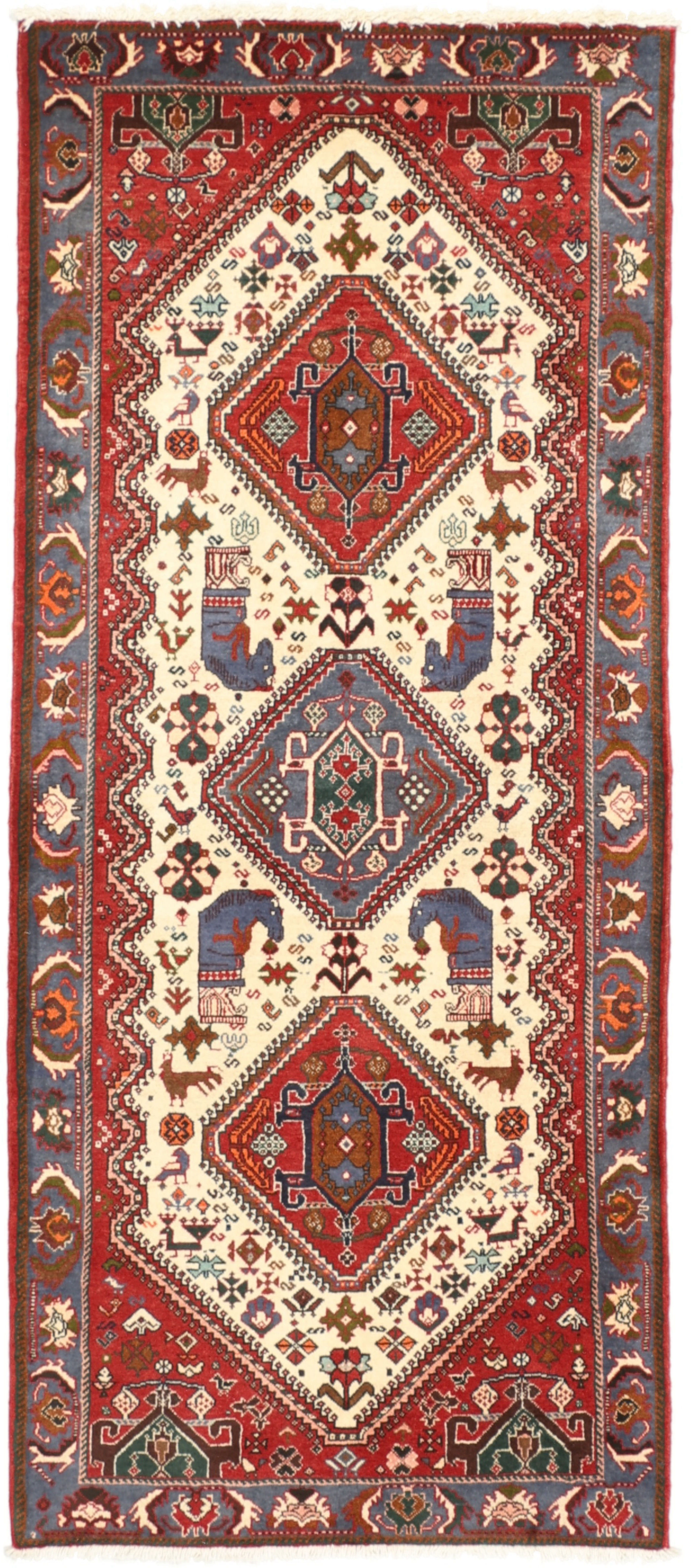 Teppich 90x180 - Gashghai 81 x 188 cm