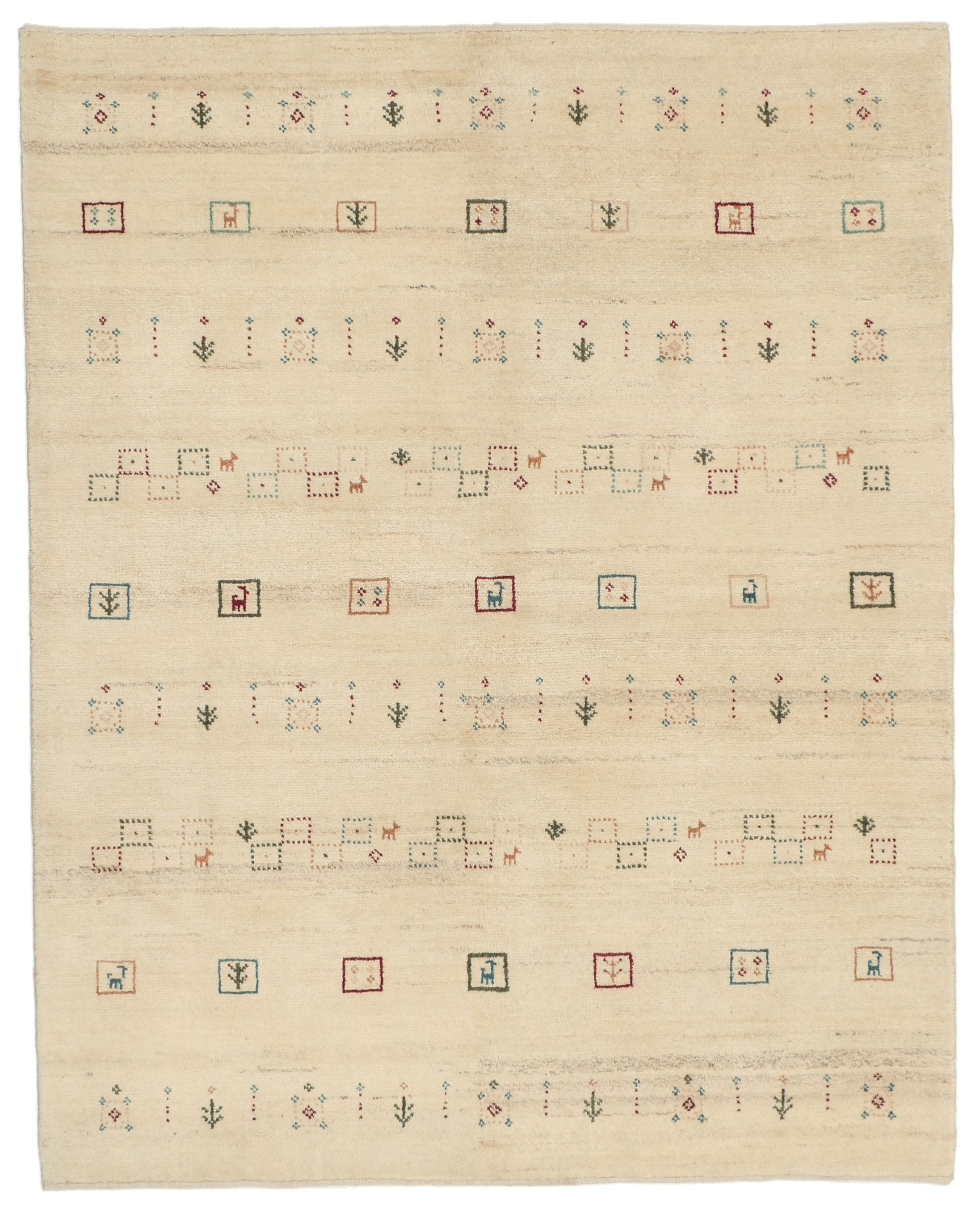 Moderne Teppiche - Gabbeh Zargos 151 x 188 cm