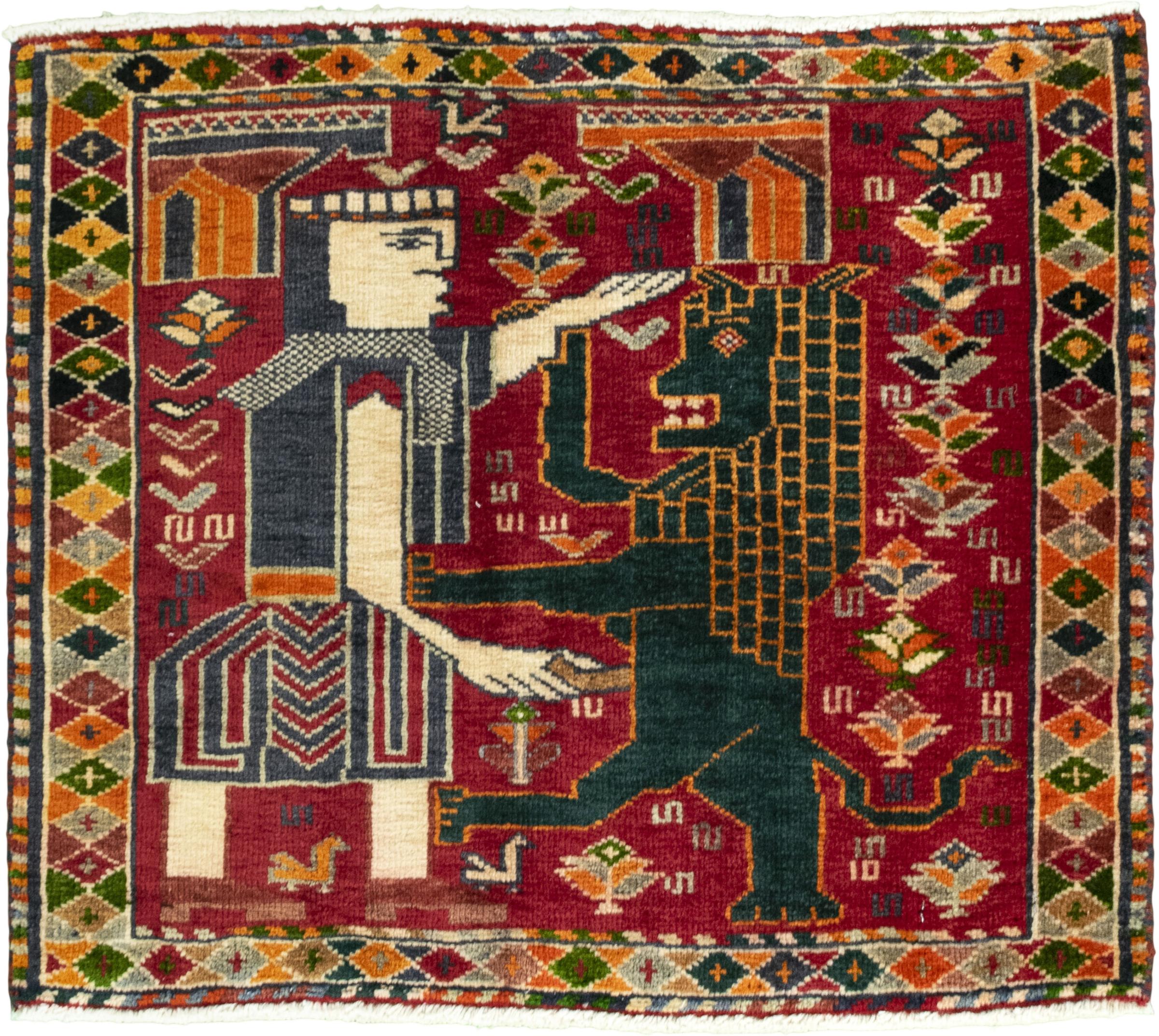 Τετράγωνα χαλιά - Shiraz 61 x 52 cm