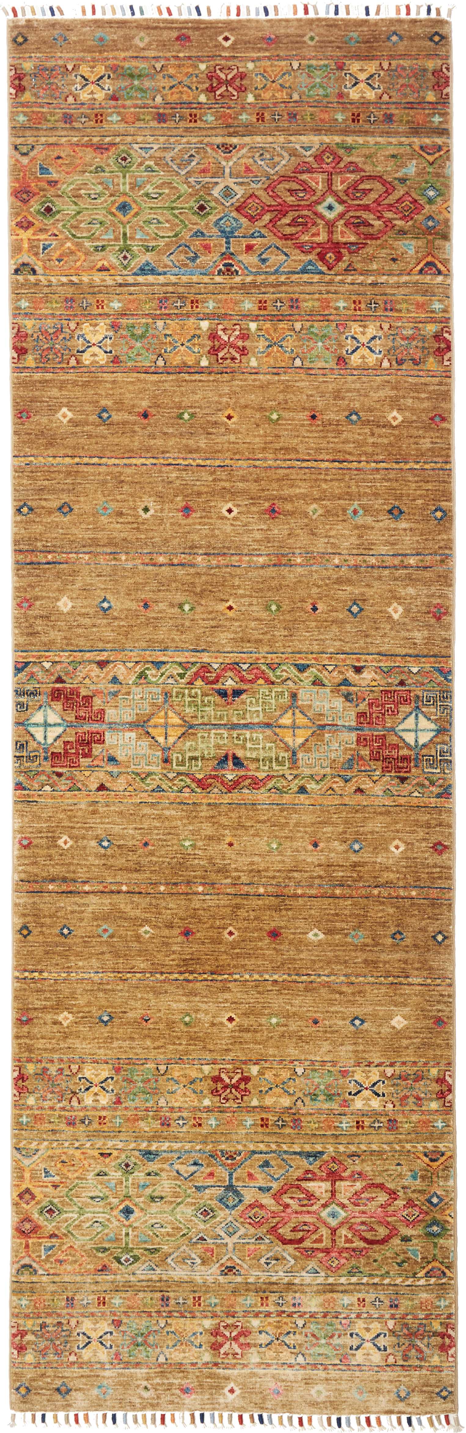Teppich Läufer Grün - Samarkand 82 x 251 cm