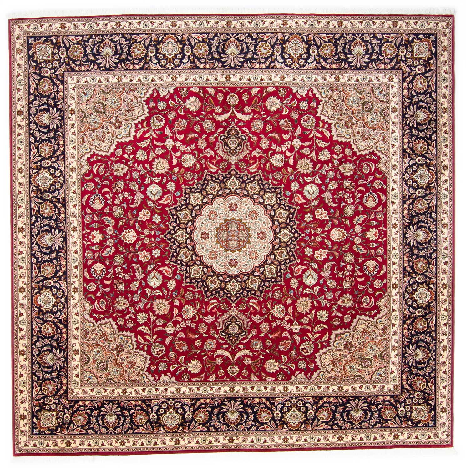 Kvadratisk Teppe 300x300 - Tabriz 297 x 300 cm